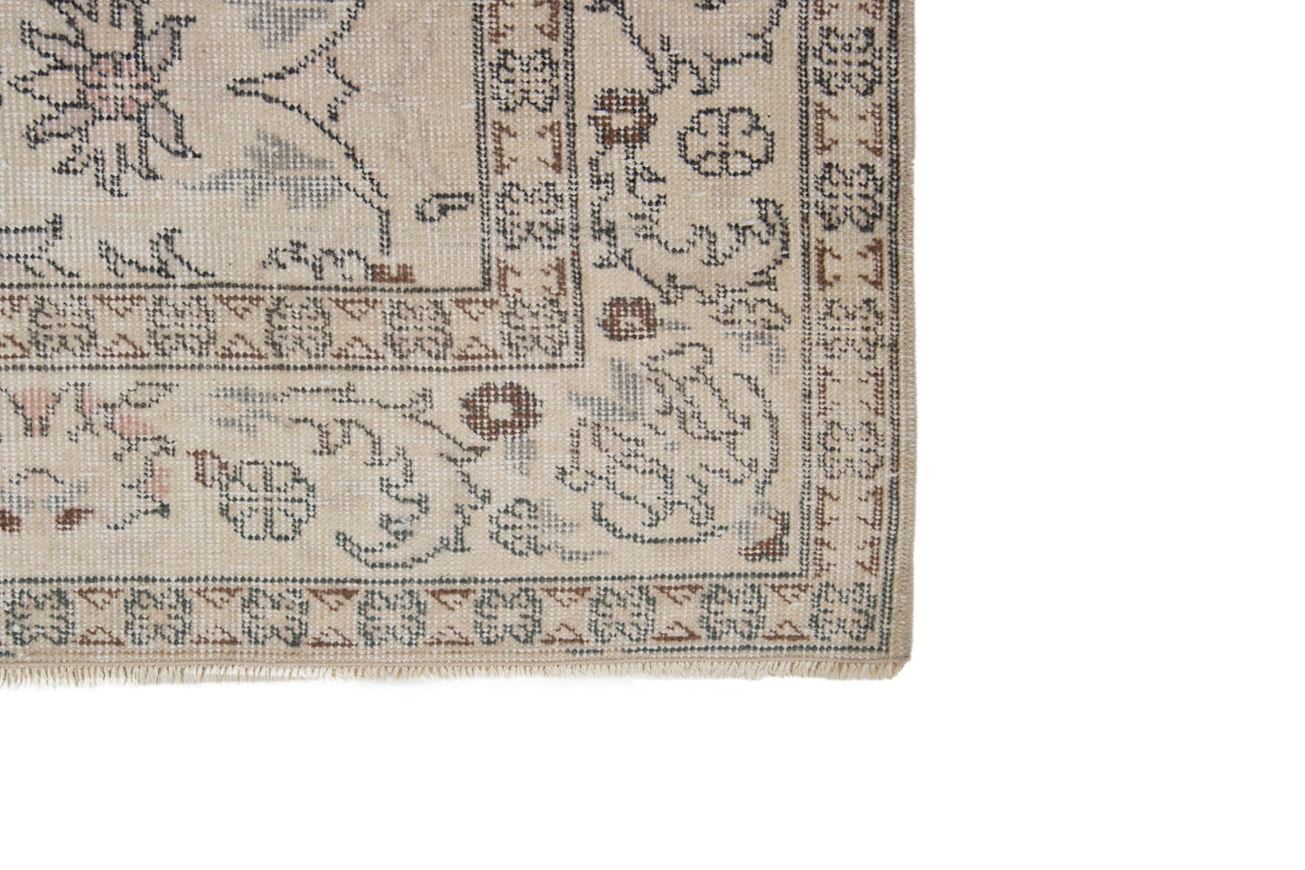 Rug 6x9,Area Turkish rug 6x9, Neutral Oushak rug,Vintage rug,Beige rug 6x9,One of a kind rug,Contemporary,Living room rug,7391