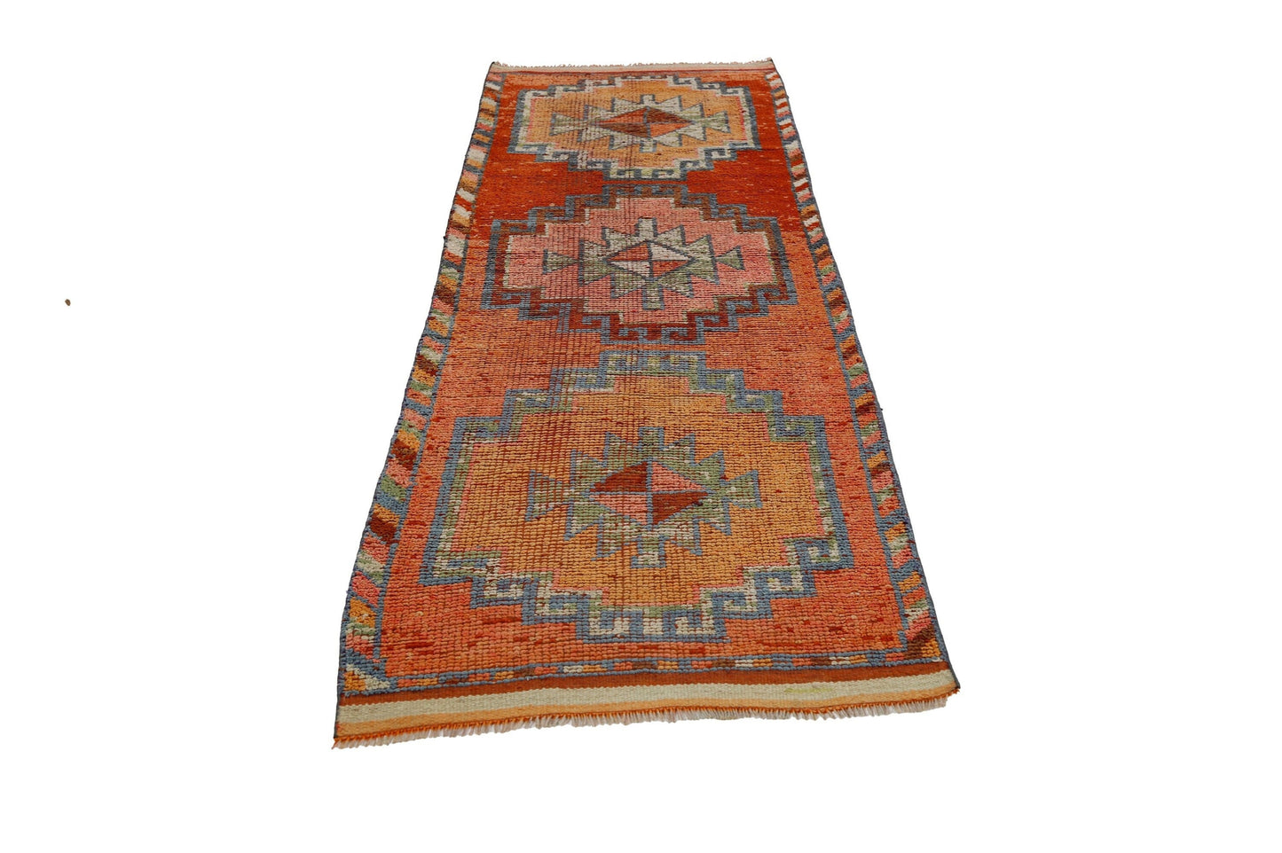 3x10 Hallway Pastel Runner rug,Carpet runner,Turkish runner,Vintage runner,Floor runner rug,Oushak runner,Eclectic decor,7188