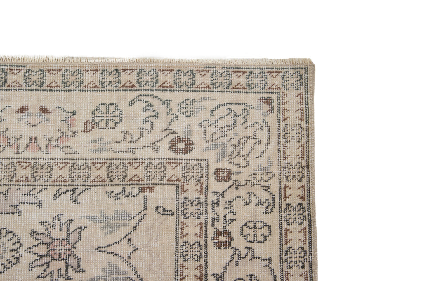 Rug 6x9,Area Turkish rug 6x9, Neutral Oushak rug,Vintage rug,Beige rug 6x9,One of a kind rug,Contemporary,Living room rug,7391