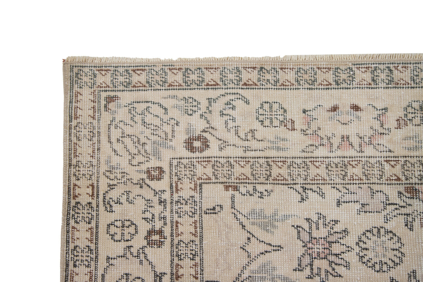 Rug 6x9,Area Turkish rug 6x9, Neutral Oushak rug,Vintage rug,Beige rug 6x9,One of a kind rug,Contemporary,Living room rug,7391