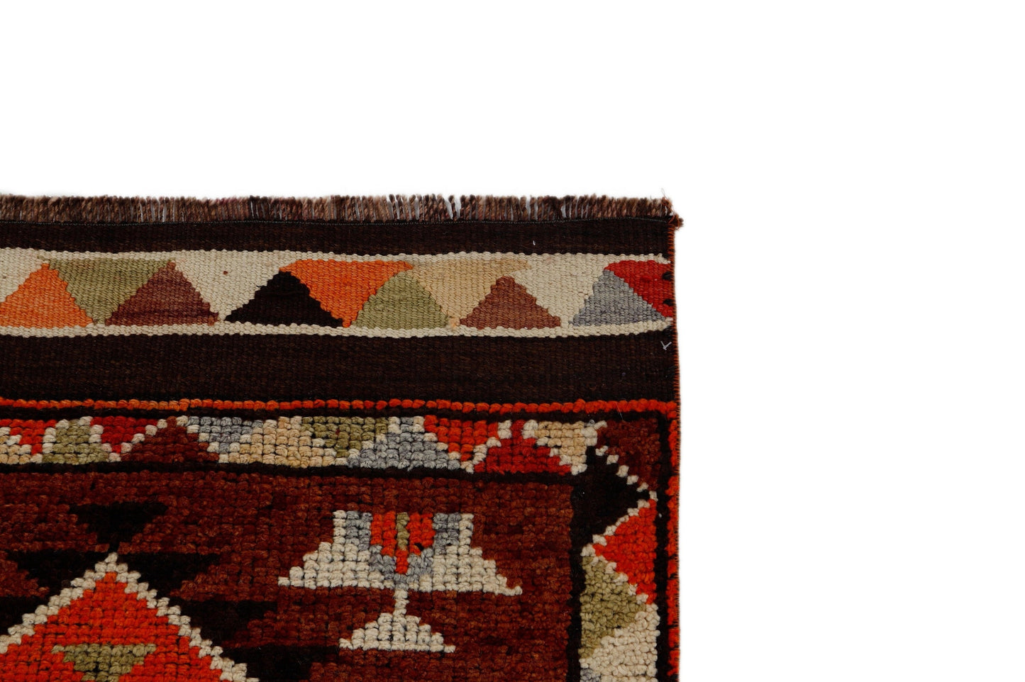 Long Aztec Runner rug, 3x13 Runner rug, Turkish Oushak Vintage Runner, Boho decor ,Hallway runner ,One of a kind ,Shabby Chic ,7189