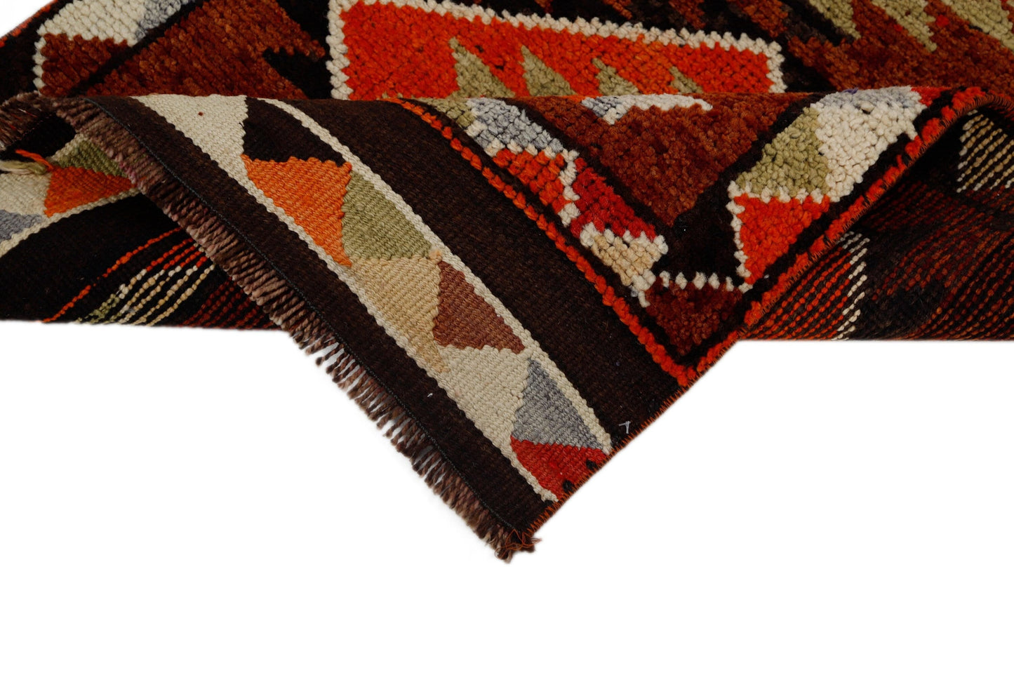 Long Aztec Runner rug, 3x13 Runner rug, Turkish Oushak Vintage Runner, Boho decor ,Hallway runner ,One of a kind ,Shabby Chic ,7189