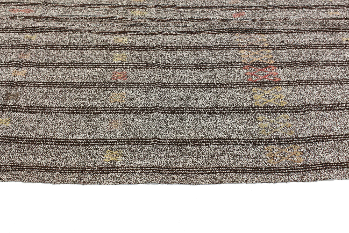 Kilim Rug 6x8, Gray Black Rug, Handmade Kilim Rug, Goat Hair Rug, Area Kilim Rug, Turkish Kilim Rug, Vintage Kilim Rug, Rug Kilim, 4736