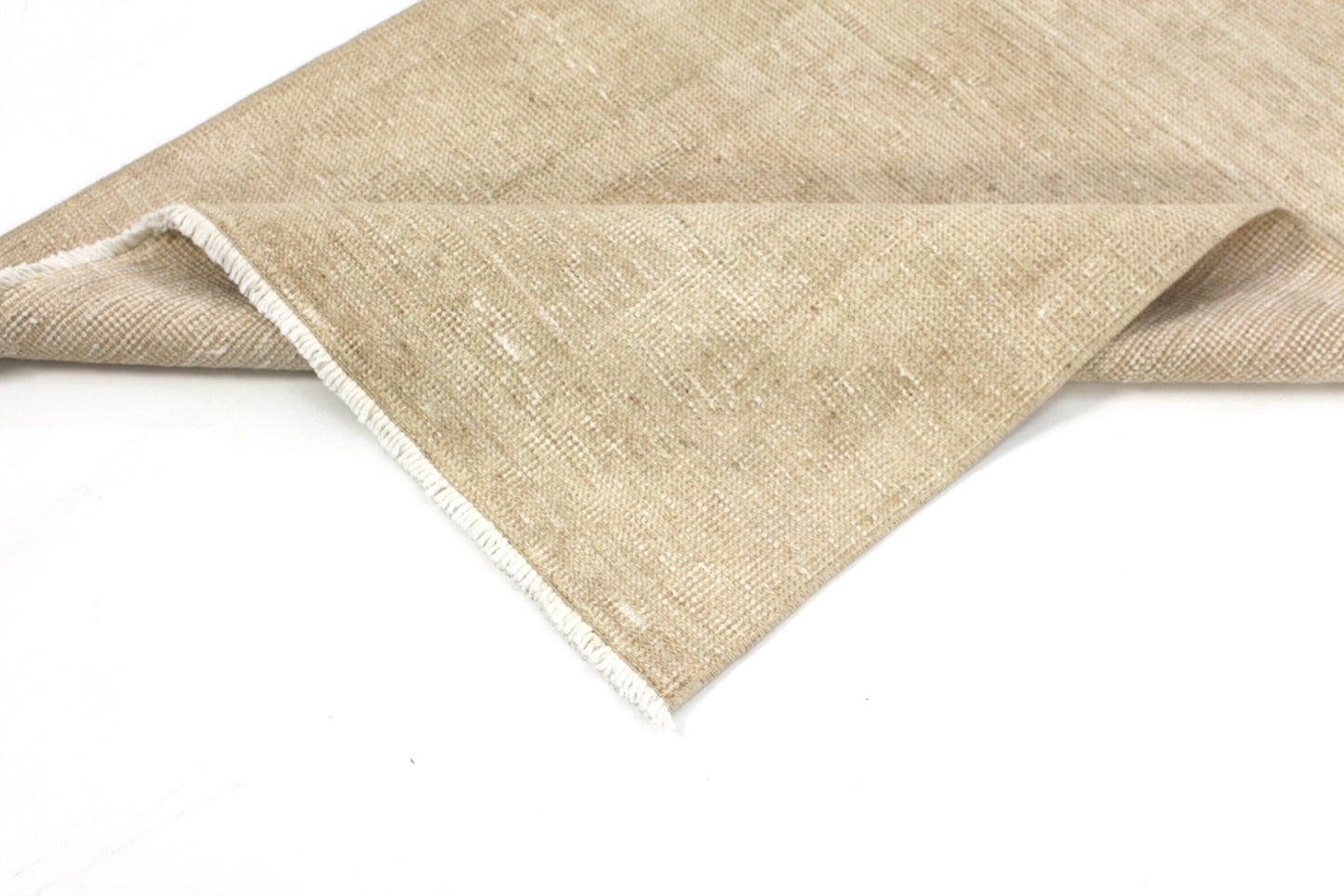 Plain Beige Carpet Runner Rug, Oushak Vintage Turkish Runner 3x11,Turkish Rug Runner,Farmhouse Decor,Hallway,5863