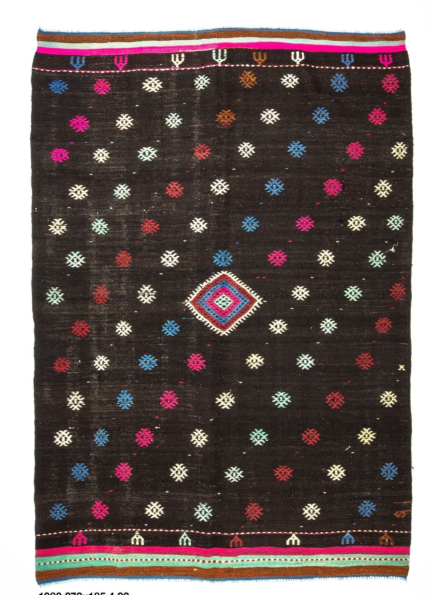 Kilim rug 6x9, Boho Kilim rug, Vintage Turkish kilim rug, Rug Kilim, Handmade Kilim Rug ,Scandinavian, Living room rug, Area Kilim rug, 1980