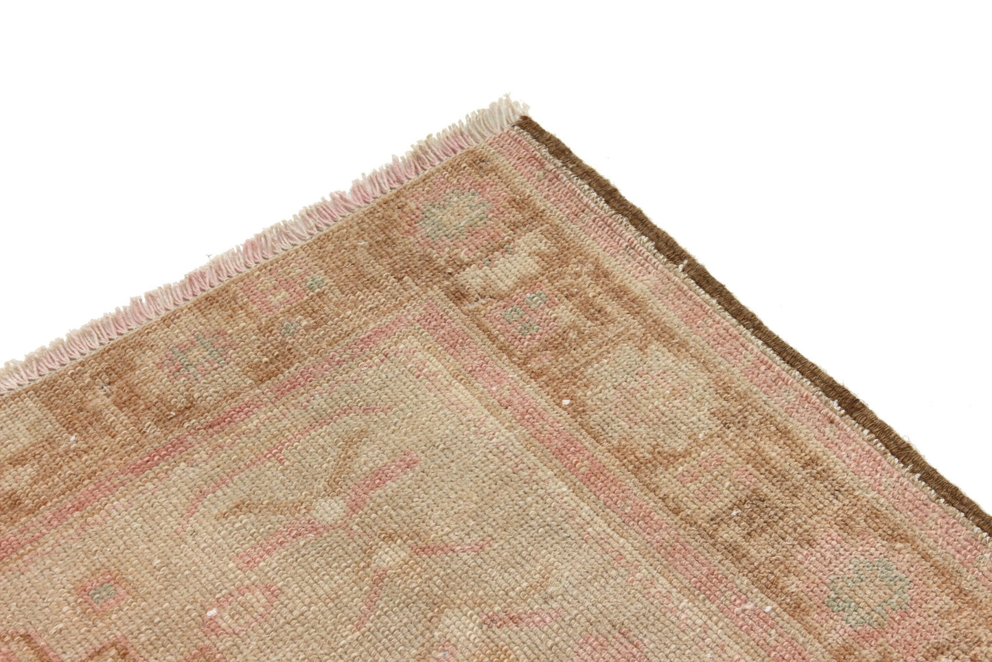 3x6 Rug, Pink Oushak Rug, Vintage Rug, Turkish Rug , Bohemian Decor, Carpet Rug, Nursery rug, Eclectic decor ,Wool Rug, 6186