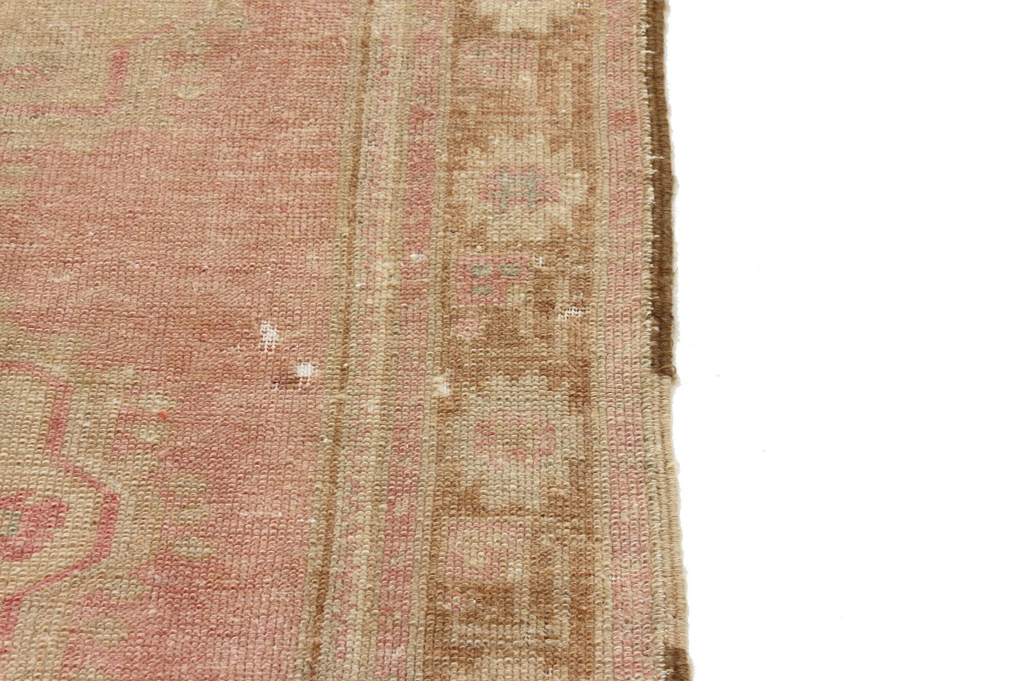 3x6 Rug, Pink Oushak Rug, Vintage Rug, Turkish Rug , Bohemian Decor, Carpet Rug, Nursery rug, Eclectic decor ,Wool Rug, 6186