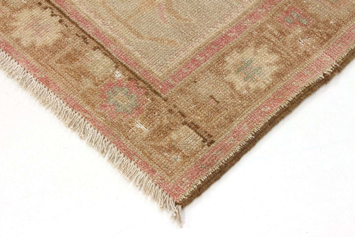 3x6 Rug, Pink Oushak Rug, Vintage Rug, Turkish Rug , Bohemian Decor, Carpet Rug, Nursery rug, Eclectic decor ,Wool Rug, 6186