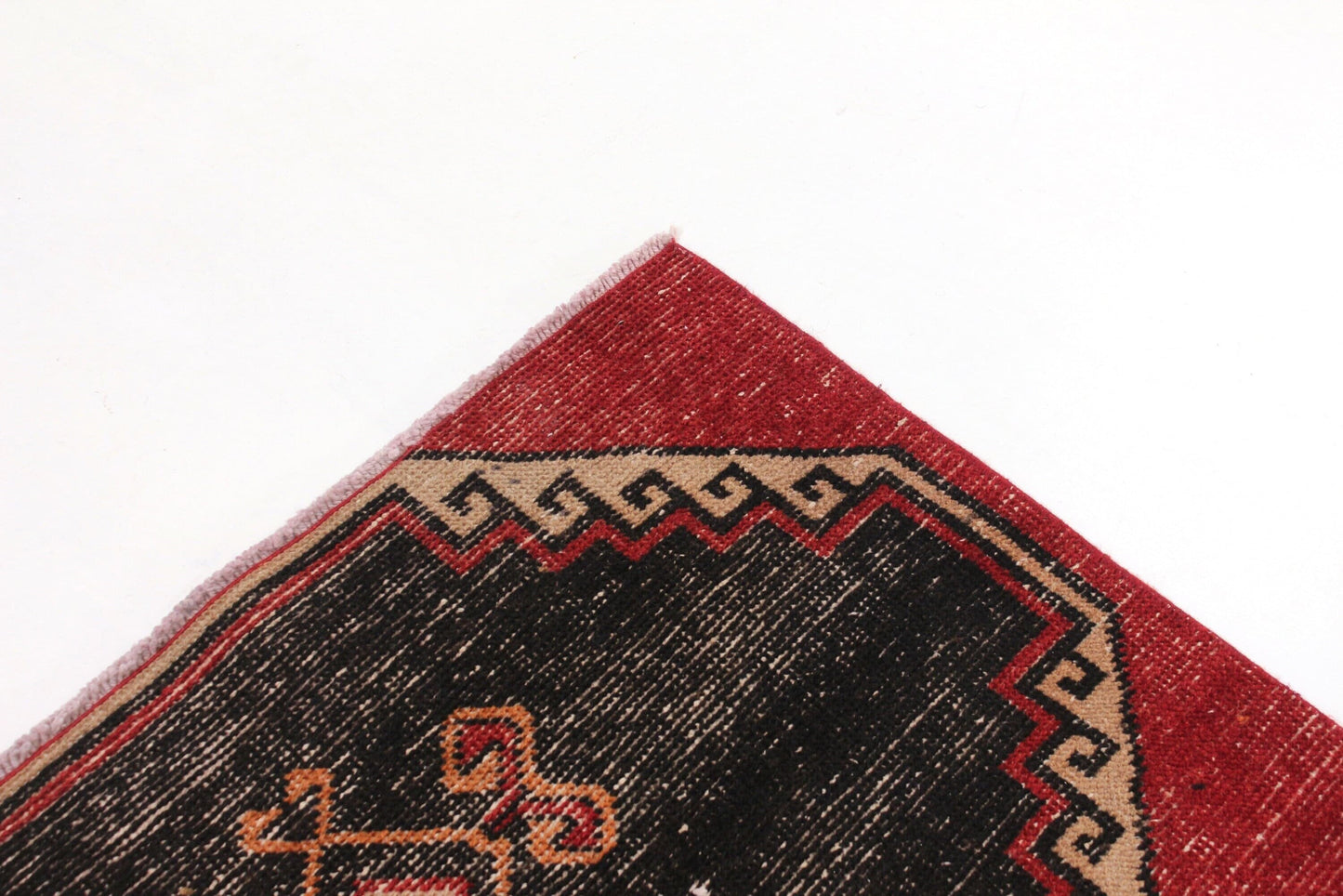 Rug Runner Red, 3x13 ,Turkish Runner Rug ,Vintage Runner Oushak, Turkish Carpet Runner, Corridor Rug ,Runner Rug, Kitchen rug, 4791