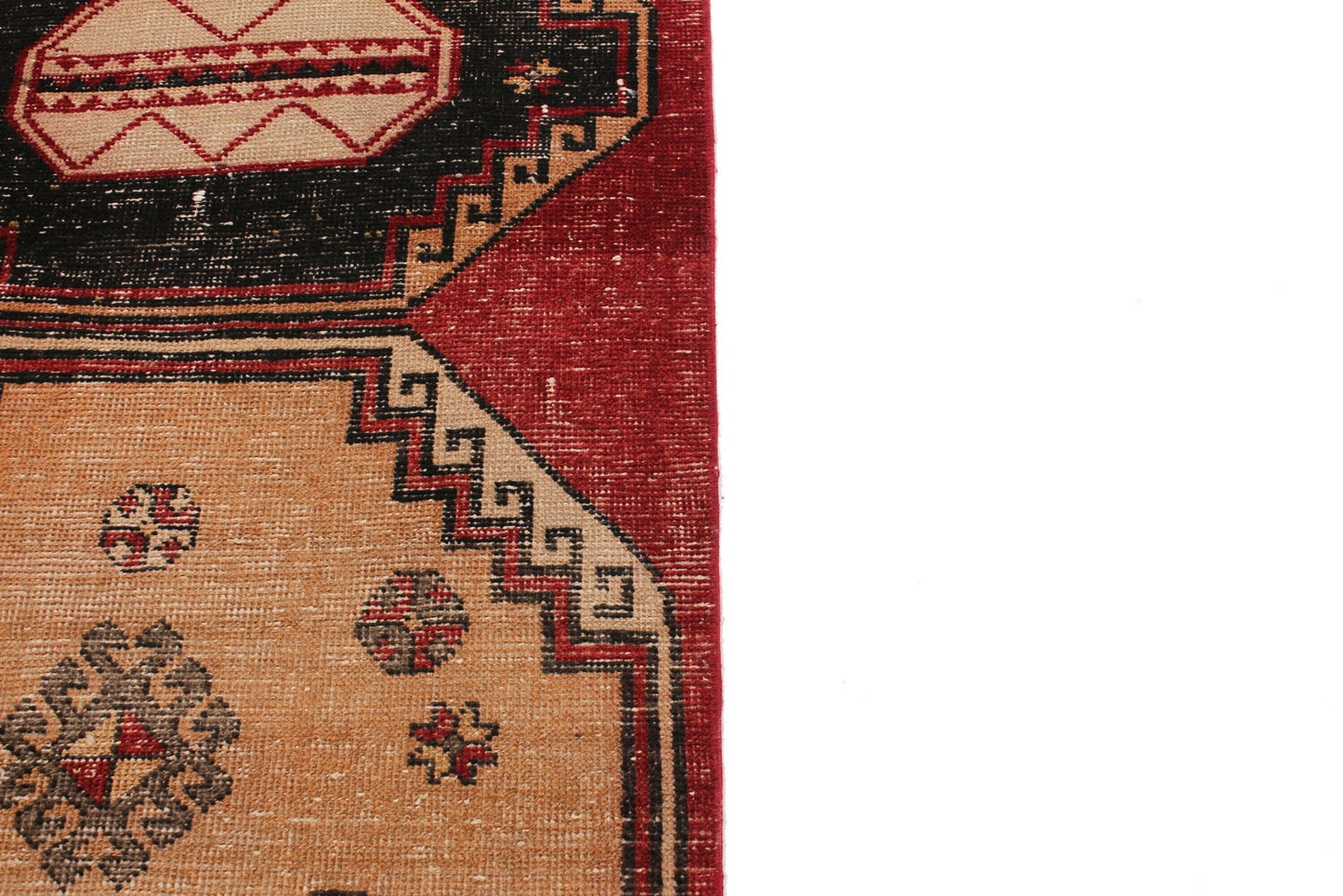 Rug Runner Red, 3x13 ,Turkish Runner Rug ,Vintage Runner Oushak, Turkish Carpet Runner, Corridor Rug ,Runner Rug, Kitchen rug, 4791