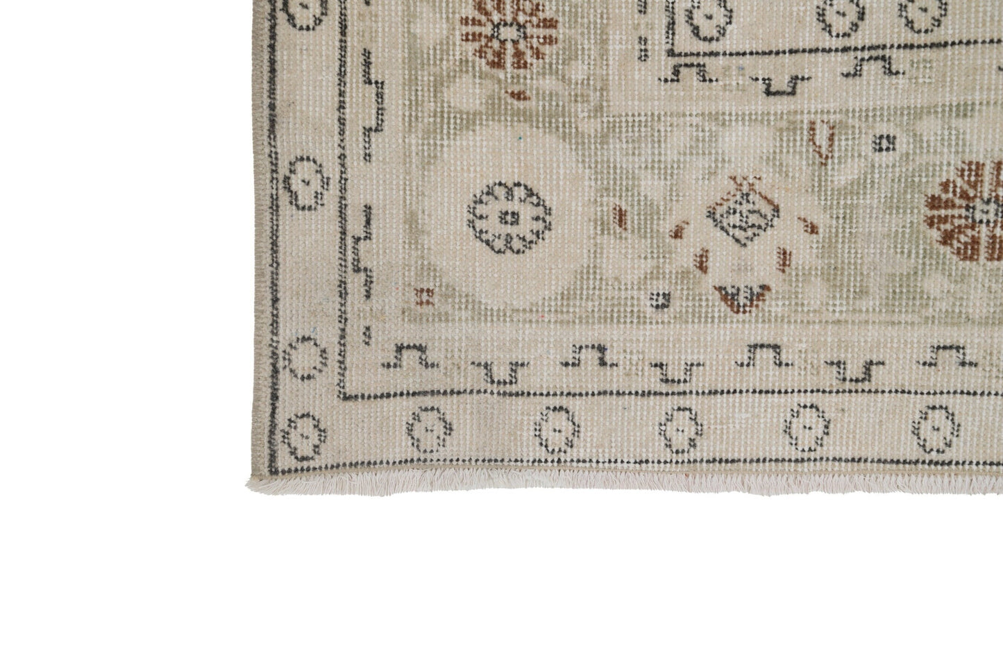 7x10 Beige Rug, 7x10 Turkish Oushak Vintage Rug ,Floral Pastel Area Rug, Farmhouse decor, Living room rug, One-of-a-kind ,8032