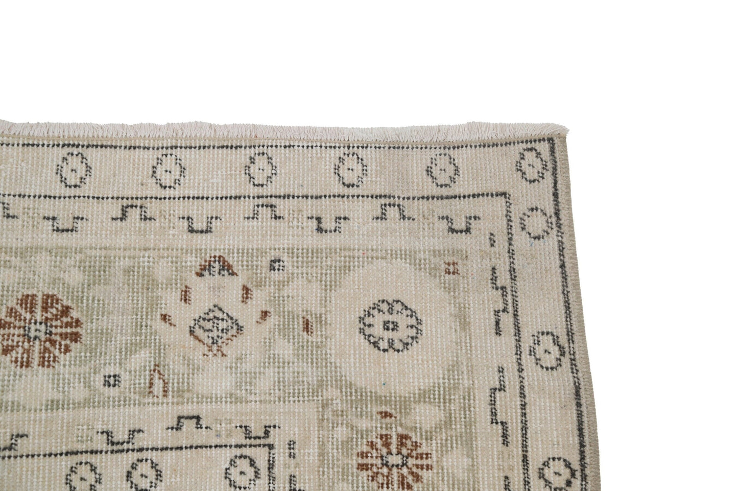 7x10 Beige Rug, 7x10 Turkish Oushak Vintage Rug ,Floral Pastel Area Rug, Farmhouse decor, Living room rug, One-of-a-kind ,8032