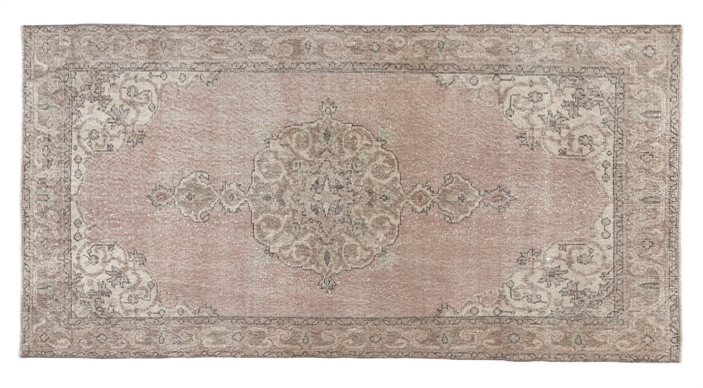 Handmade Turkish Rug, Bedroom rug, Wool rug, Area rug, Oushak rug, Vintage rug, Carpet rug, Boho rug, 4x6 Rug, Faded rug, Anatolia rug, 9592