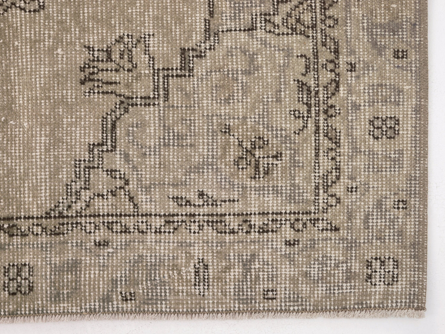 3x6 Area Rug, Anatolia Oushak Rug ,Turkish Vintage Rug, Handmade Rug, Neutral Rug ,Muted Rug ,Wool Rug, Faded Rug, 9605