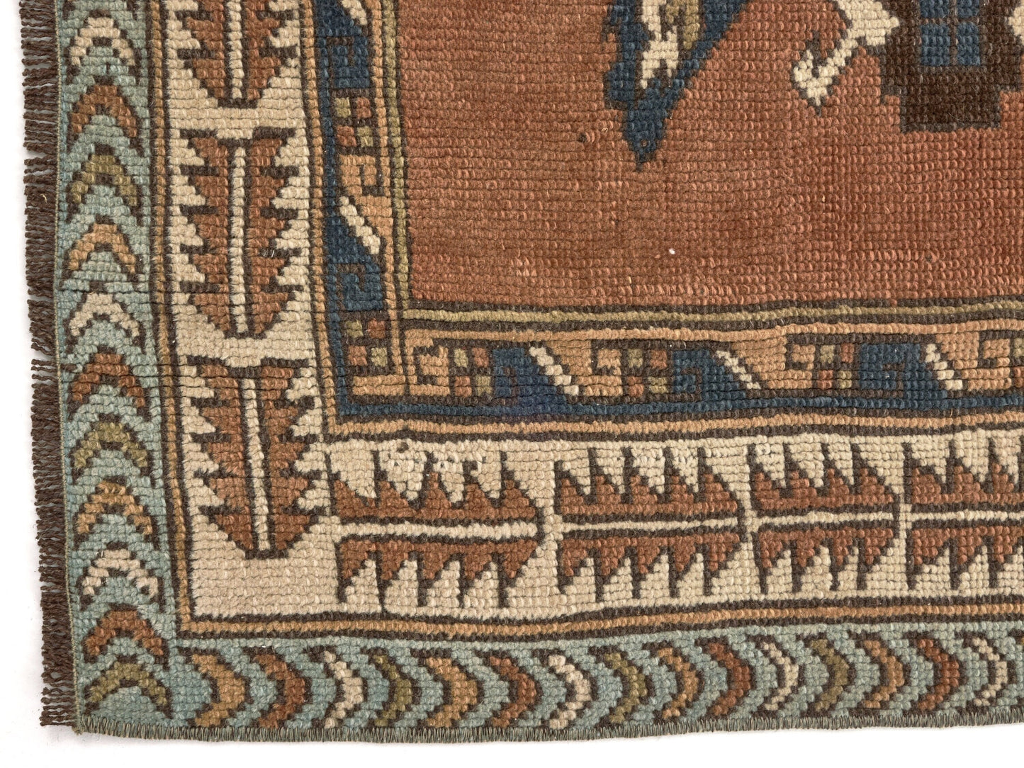 Small Vintage Rug ,Geometric Anatolia Rug ,Oushak Rug ,Small Carpet Rug ,Antique Rug ,Neutral Rug ,Handmade Rug ,Turkish Rug ,9612