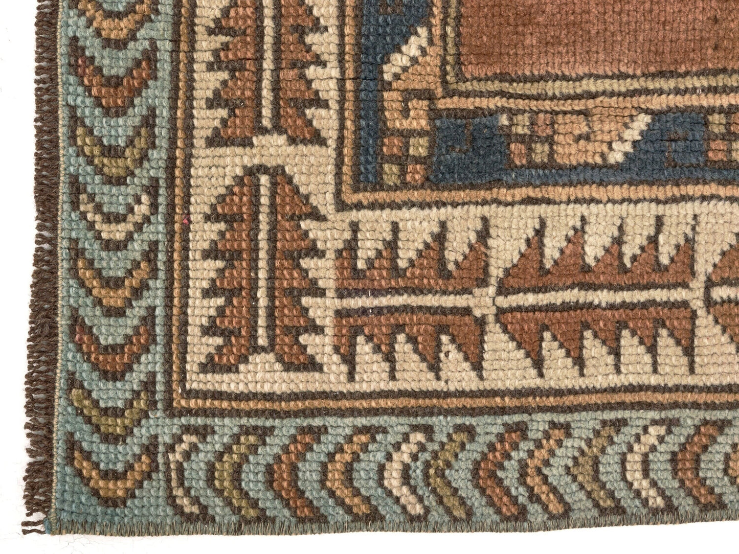 Small Vintage Rug ,Geometric Anatolia Rug ,Oushak Rug ,Small Carpet Rug ,Antique Rug ,Neutral Rug ,Handmade Rug ,Turkish Rug ,9612