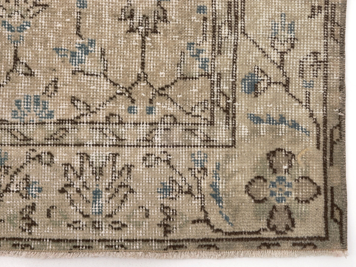 Organic Vintage Rug ,Anatolia Oushak Rug ,Area Rug ,Rug 4x7, Turkish Rug ,Handmade Rug ,Faded Rug ,Neutral Rug, Carpet rug, 9611