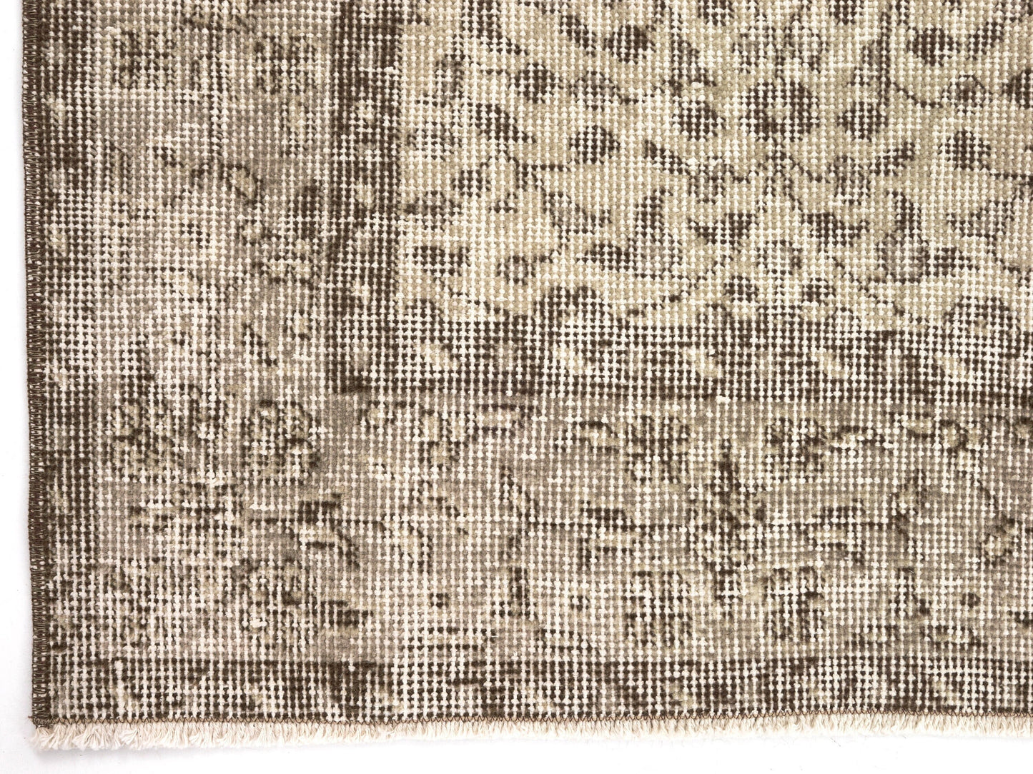 4x7 Beige Anatolia Oushak Rug, Neutral Turkish rug, Vintage Area Carpet rug, Handmade Wool Floral rug, Bedroom rug, Farmhouse decor, 9660