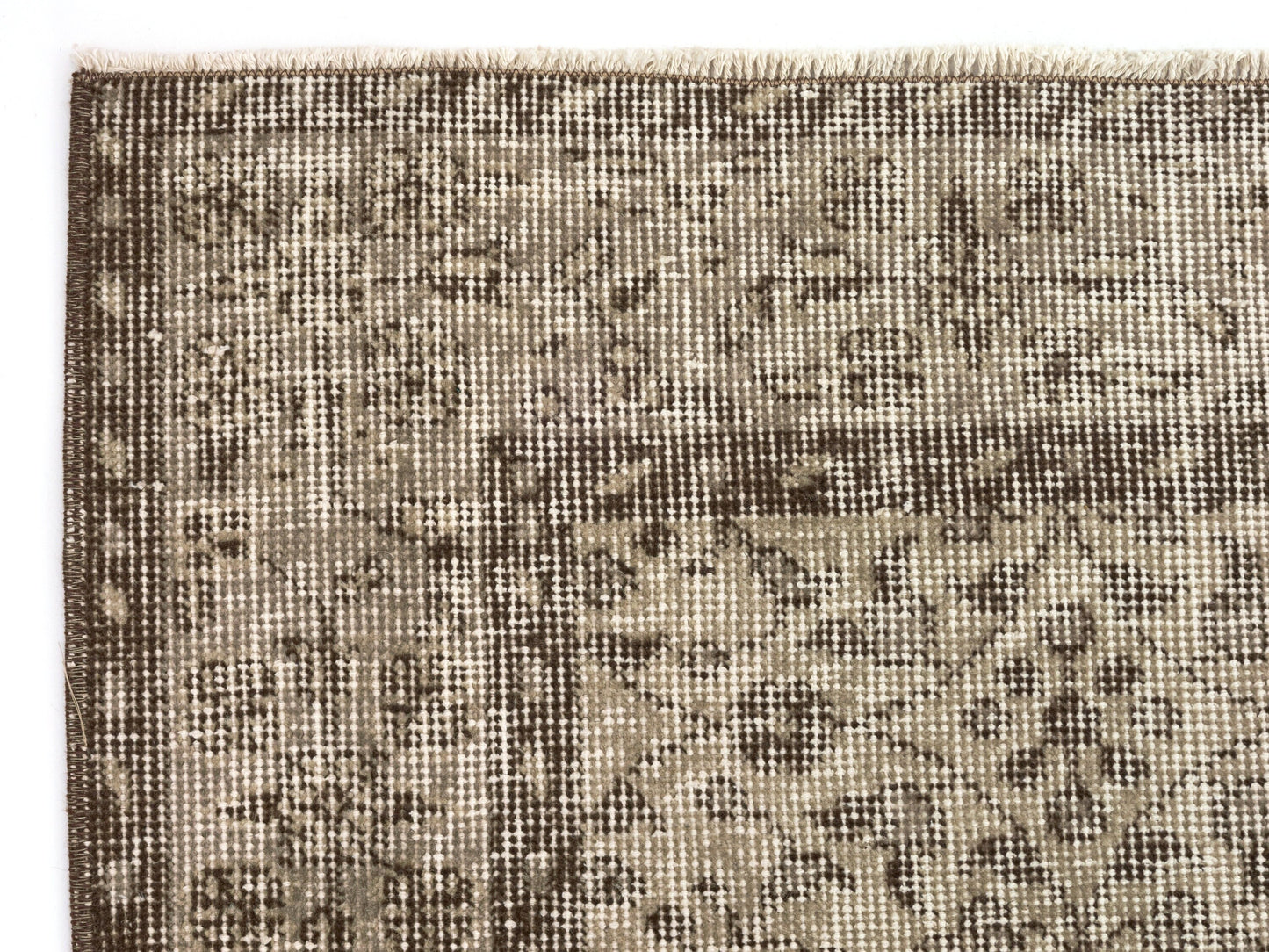 4x7 Beige Anatolia Oushak Rug, Neutral Turkish rug, Vintage Area Carpet rug, Handmade Wool Floral rug, Bedroom rug, Farmhouse decor, 9660