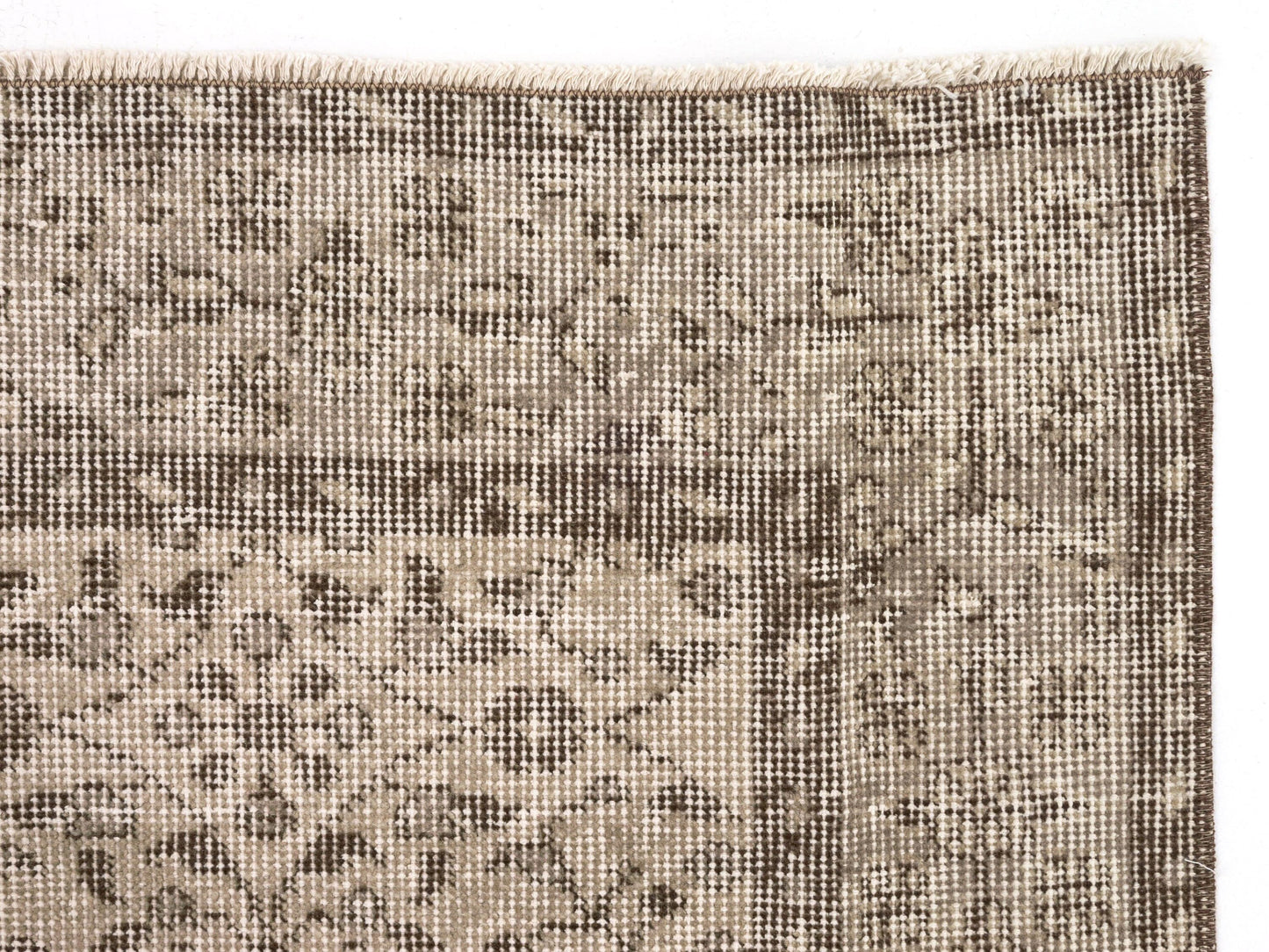 4x7 Beige Anatolia Oushak Rug, Neutral Turkish rug, Vintage Area Carpet rug, Handmade Wool Floral rug, Bedroom rug, Farmhouse decor, 9660
