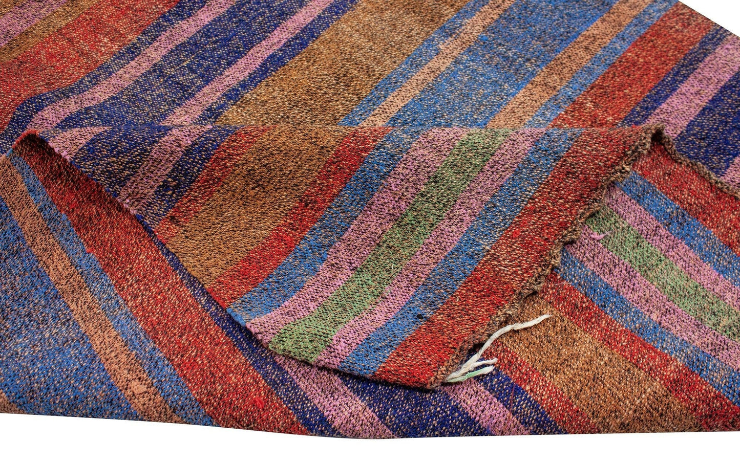 3x25 Extra Long Floor Colorful Vintage Turkish Kilim Runner Rug, Decorative Stair Hallway Rug,4728