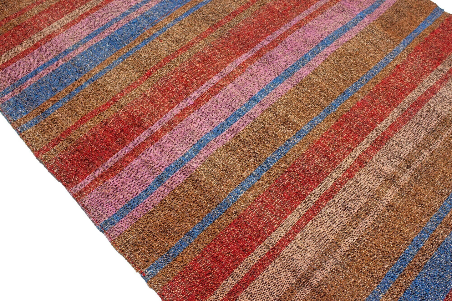 3x25 Extra Long Floor Colorful Vintage Turkish Kilim Runner Rug, Decorative Stair Hallway Rug,4728