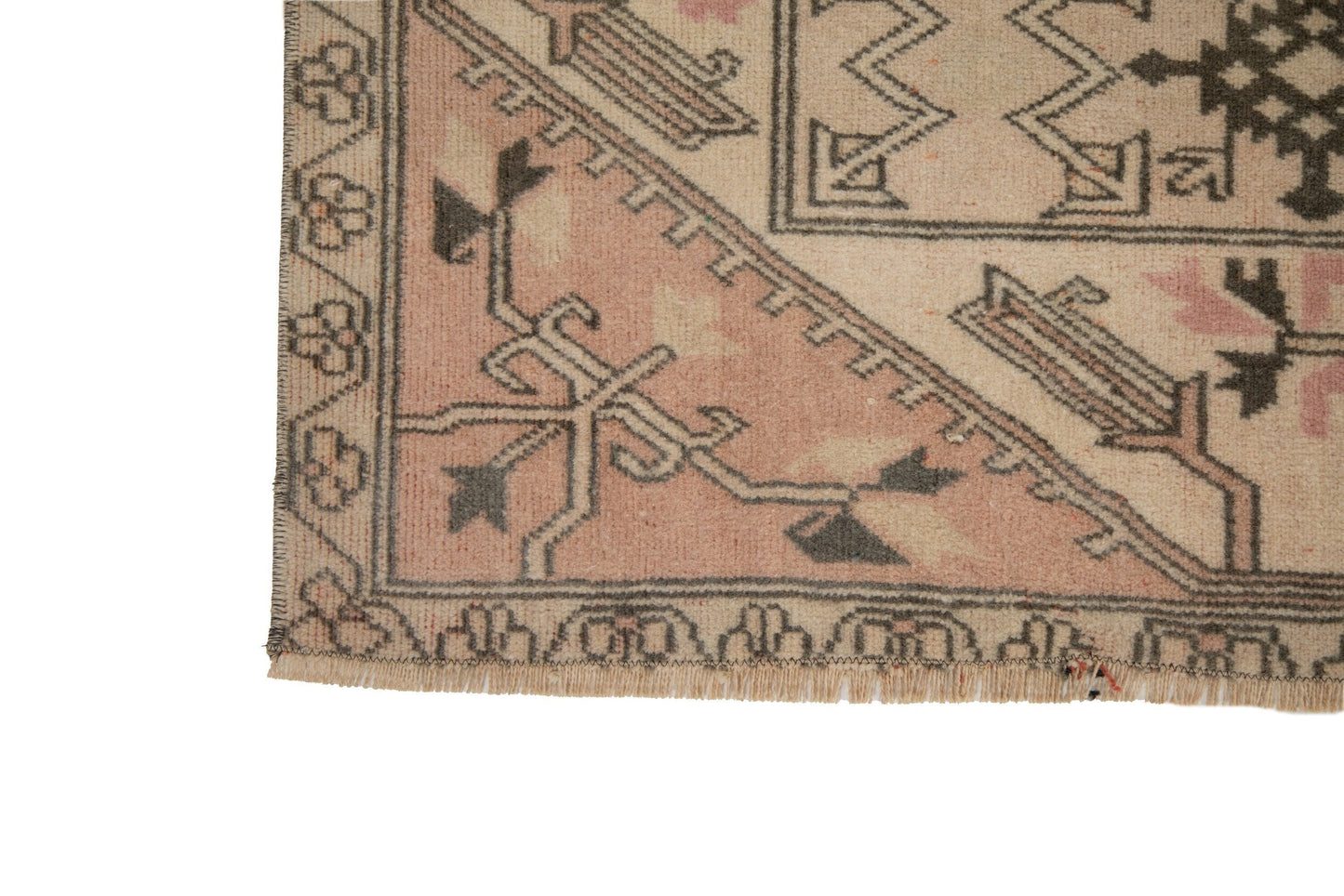 Faded Oushak rug, Turkish rug, Vintage rug 6x10, Geometric rug, Handmade Turkey rug, One of a kind rug ,Neutral Turkish rug, 7841