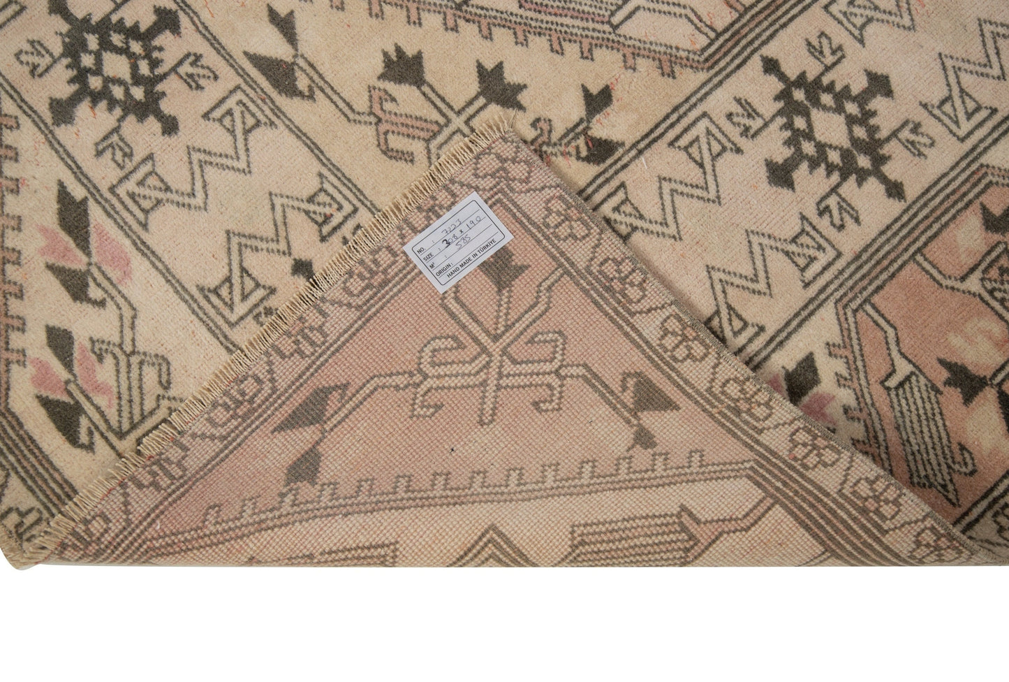Faded Oushak rug, Turkish rug, Vintage rug 6x10, Geometric rug, Handmade Turkey rug, One of a kind rug ,Neutral Turkish rug, 7841