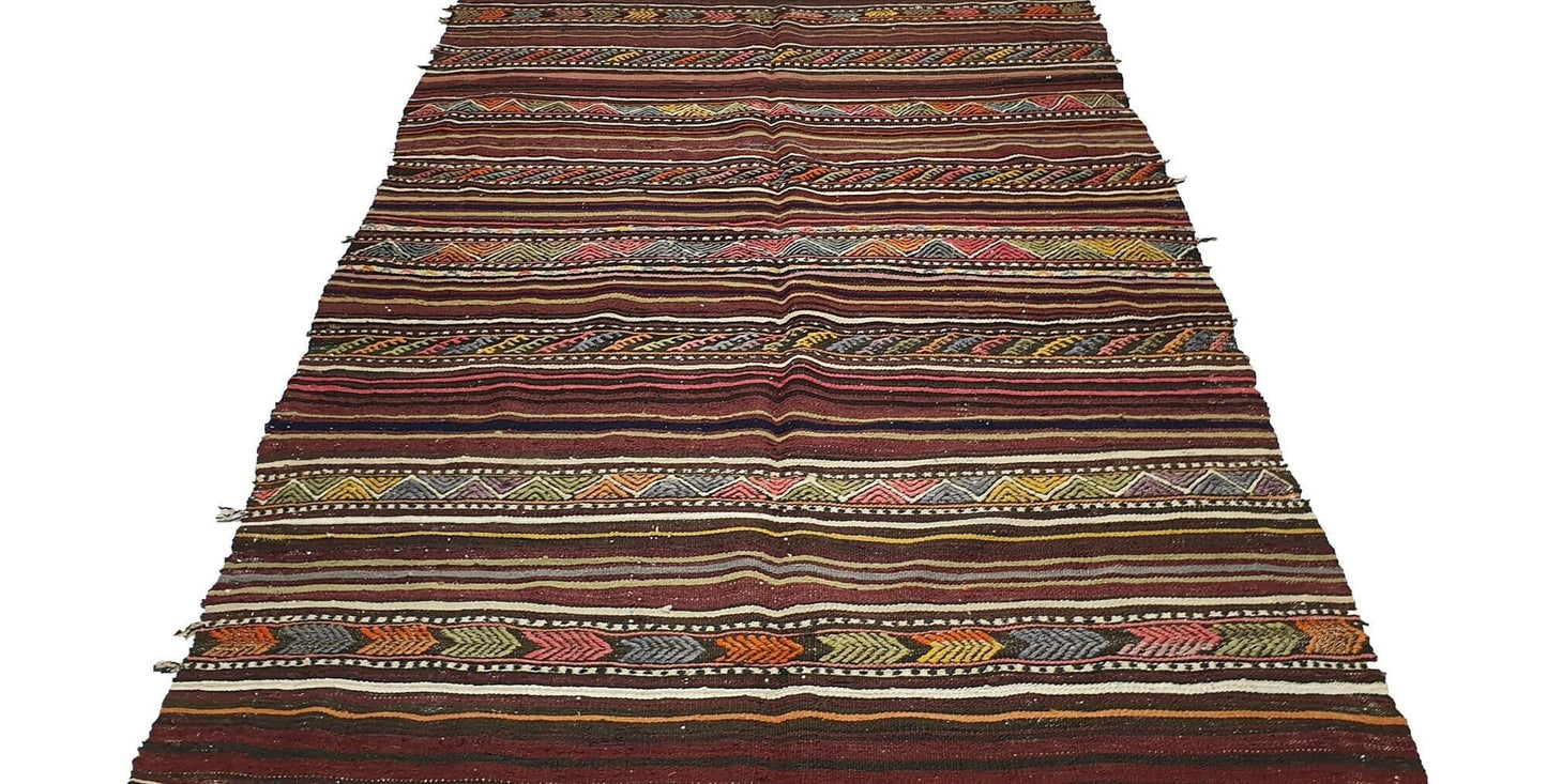 The orient Kilim Rug, 5x7 Kilim rug,Turkish rug rustic, Vintage rug antique ,Area rug ,Handmade rug, Primitive rug, Floor rug, Bedroom ,2522