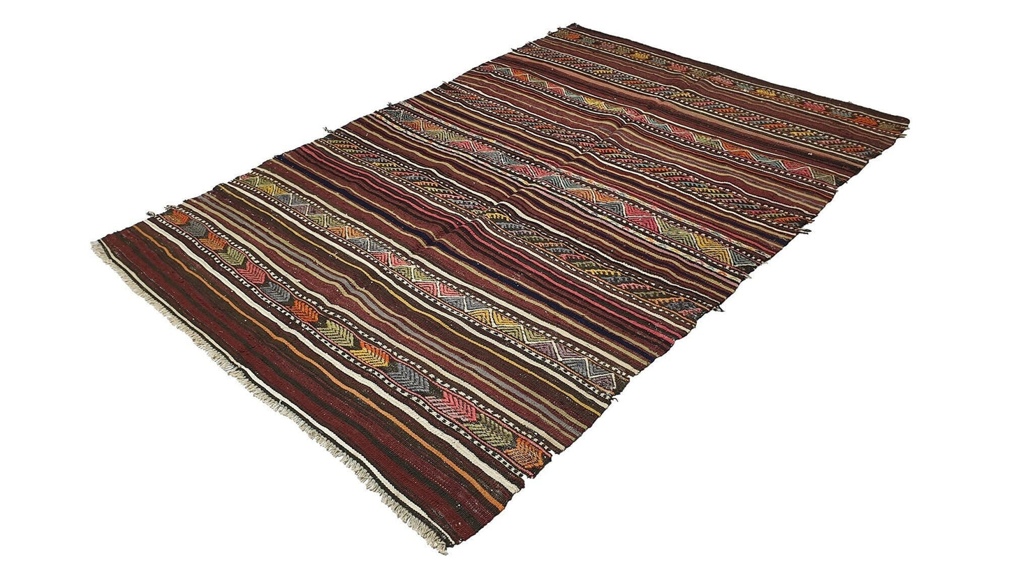 The orient Kilim Rug, 5x7 Kilim rug,Turkish rug rustic, Vintage rug antique ,Area rug ,Handmade rug, Primitive rug, Floor rug, Bedroom ,2522