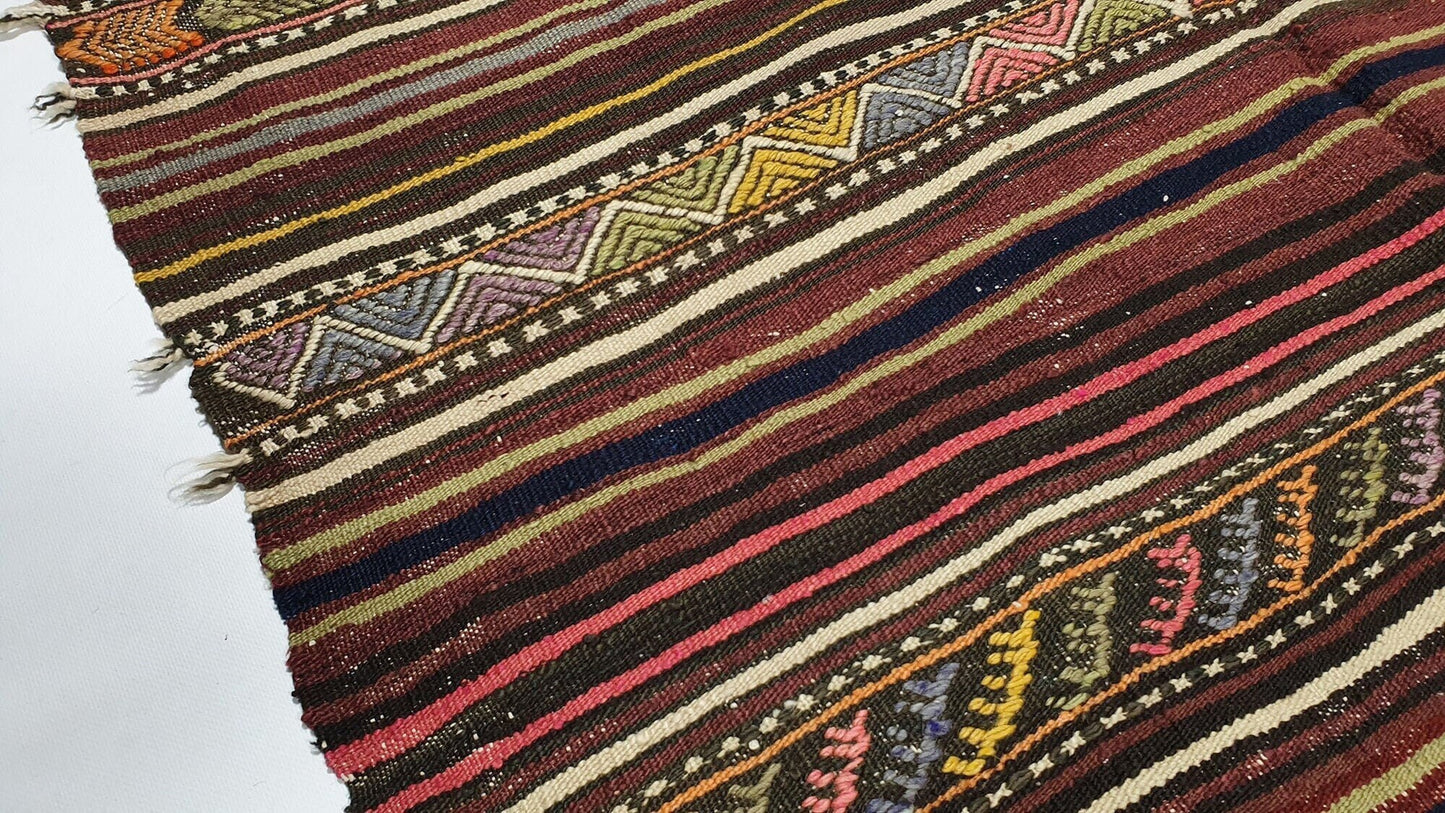 The orient Kilim Rug, 5x7 Kilim rug,Turkish rug rustic, Vintage rug antique ,Area rug ,Handmade rug, Primitive rug, Floor rug, Bedroom ,2522