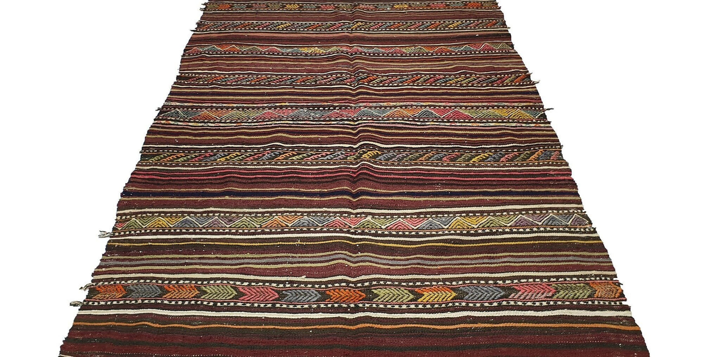 The orient Kilim Rug, 5x7 Kilim rug,Turkish rug rustic, Vintage rug antique ,Area rug ,Handmade rug, Primitive rug, Floor rug, Bedroom ,2522