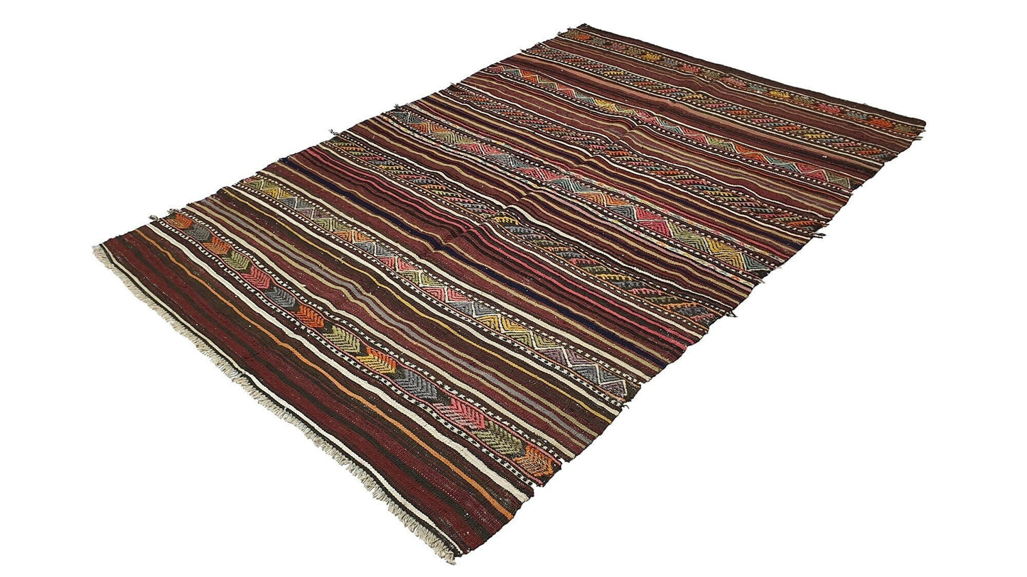 The orient Kilim Rug, 5x7 Kilim rug,Turkish rug rustic, Vintage rug antique ,Area rug ,Handmade rug, Primitive rug, Floor rug, Bedroom ,2522