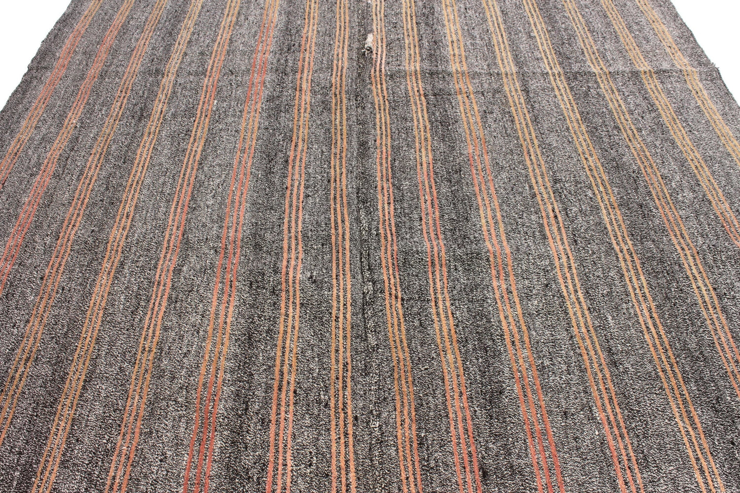Vintage Kilim Gray Rug, Turkish Kilim Rug Striped, One of a kind Kilim Rug 7x10 ,Handmade rug ,Turkish Kilim Rug, Vintage Rug , 6263