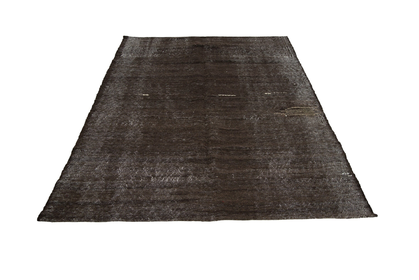 5x8 Area Kilim rug ,Turkish Vintage Kilim rug, Handmade Plain Brown Kilim rug, Worn rug, Mid-century rug, Antique rug ,Rustic rug ,7817