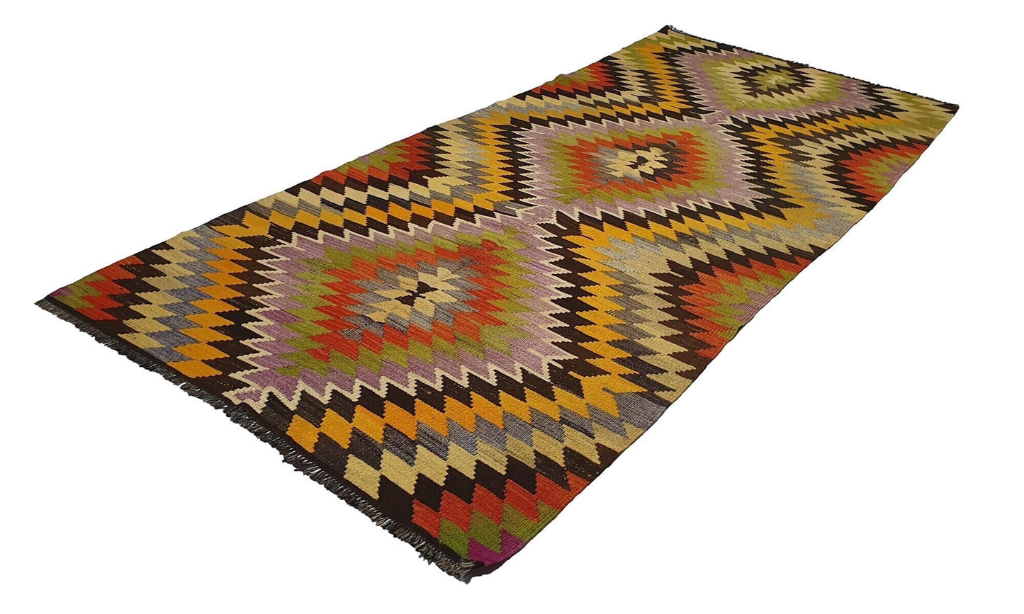 Narrow Kilim rug ,Long Wide rug,Entryway rug, Anatolia Kilim rug ,Bohemian rug, Kitchen rug, Turkish Kilim rug 5x10, Vintage rug,1448