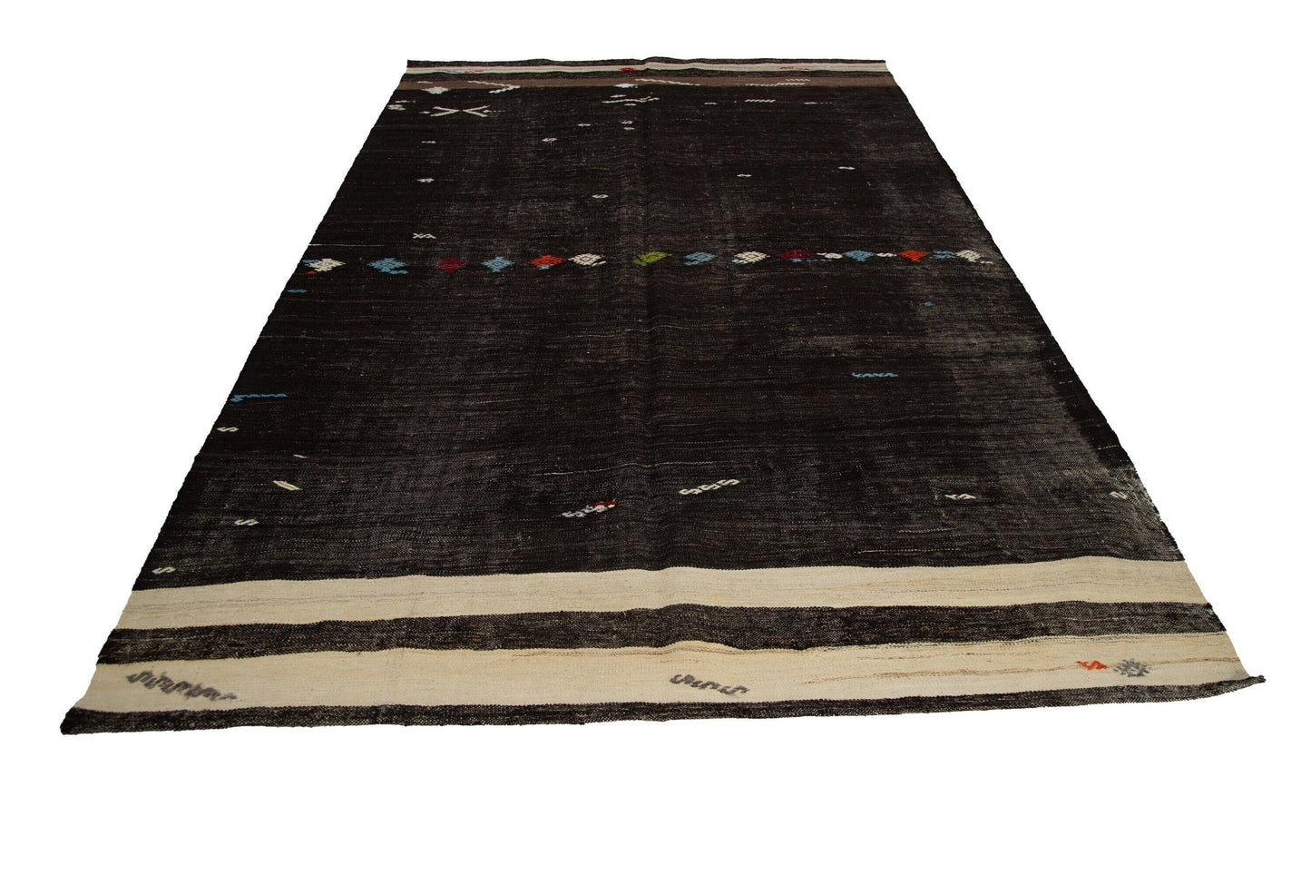 Unique Vintage Kilim rug, Area Old rug ,Organic rug ,Antique rug ,1970's Turkish rug, 7x11 Kilim rug, Turkey rug, Wool Fine rug, 7829