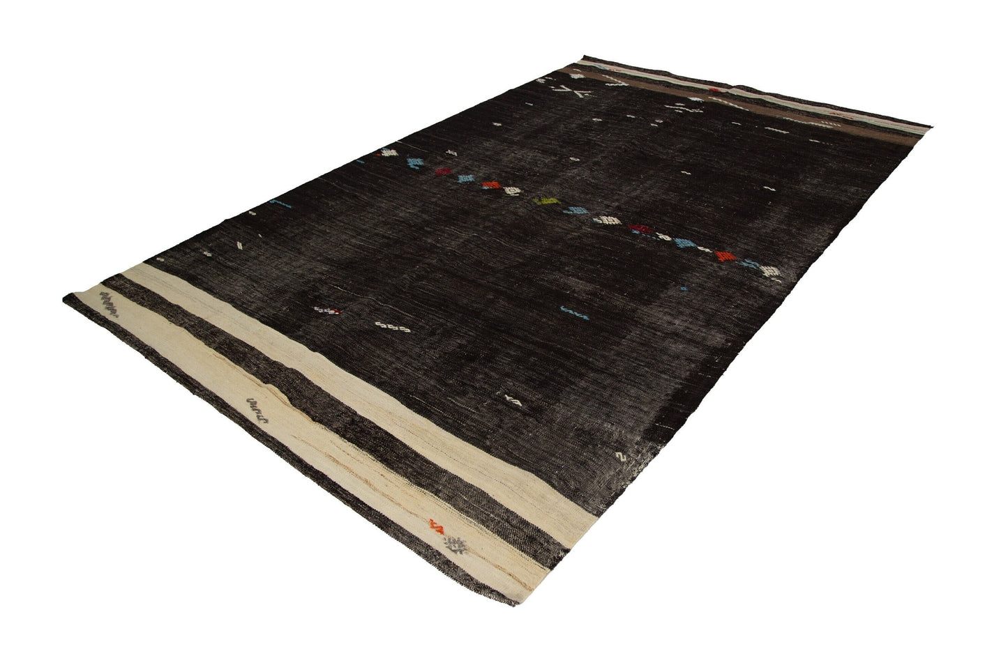 Unique Vintage Kilim rug, Area Old rug ,Organic rug ,Antique rug ,1970's Turkish rug, 7x11 Kilim rug, Turkey rug, Wool Fine rug, 7829