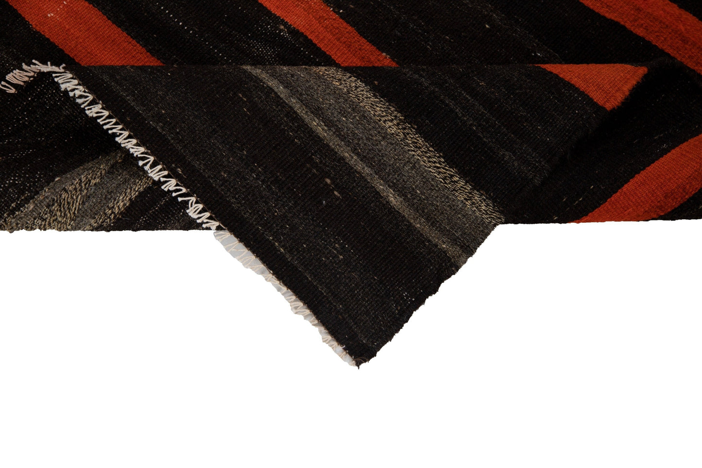 7x11 Vintage Turkish Brown Orange Area Handmade Flatweave Kilim rug, Living Room Rug, Boho Decor, 7830