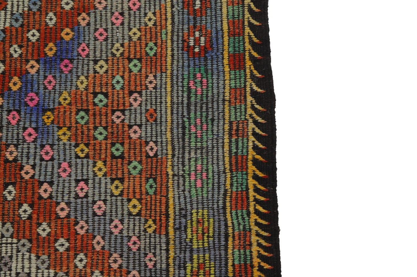 Long Wide Kilim rug,Handmade Decorative Wool Runner Kilim Rug,Entryway One of a kind Vintage Turkish Kilim rug,Anatolia rug,8144