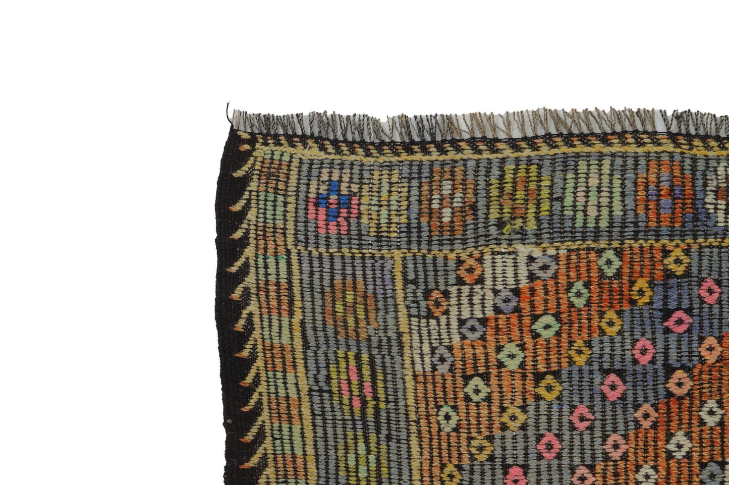 Long Wide Kilim rug,Handmade Decorative Wool Runner Kilim Rug,Entryway One of a kind Vintage Turkish Kilim rug,Anatolia rug,8144