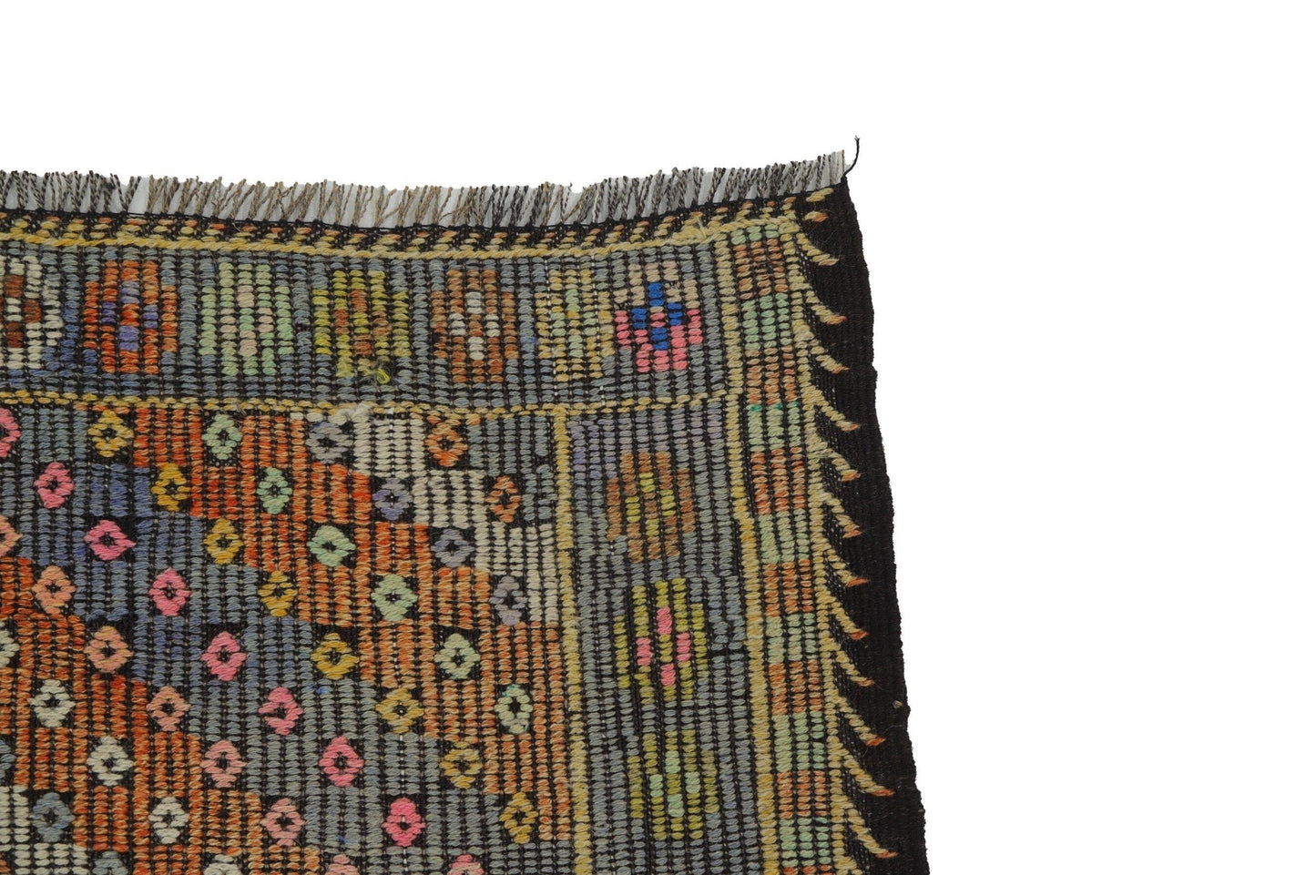 Long Wide Kilim rug,Handmade Decorative Wool Runner Kilim Rug,Entryway One of a kind Vintage Turkish Kilim rug,Anatolia rug,8144