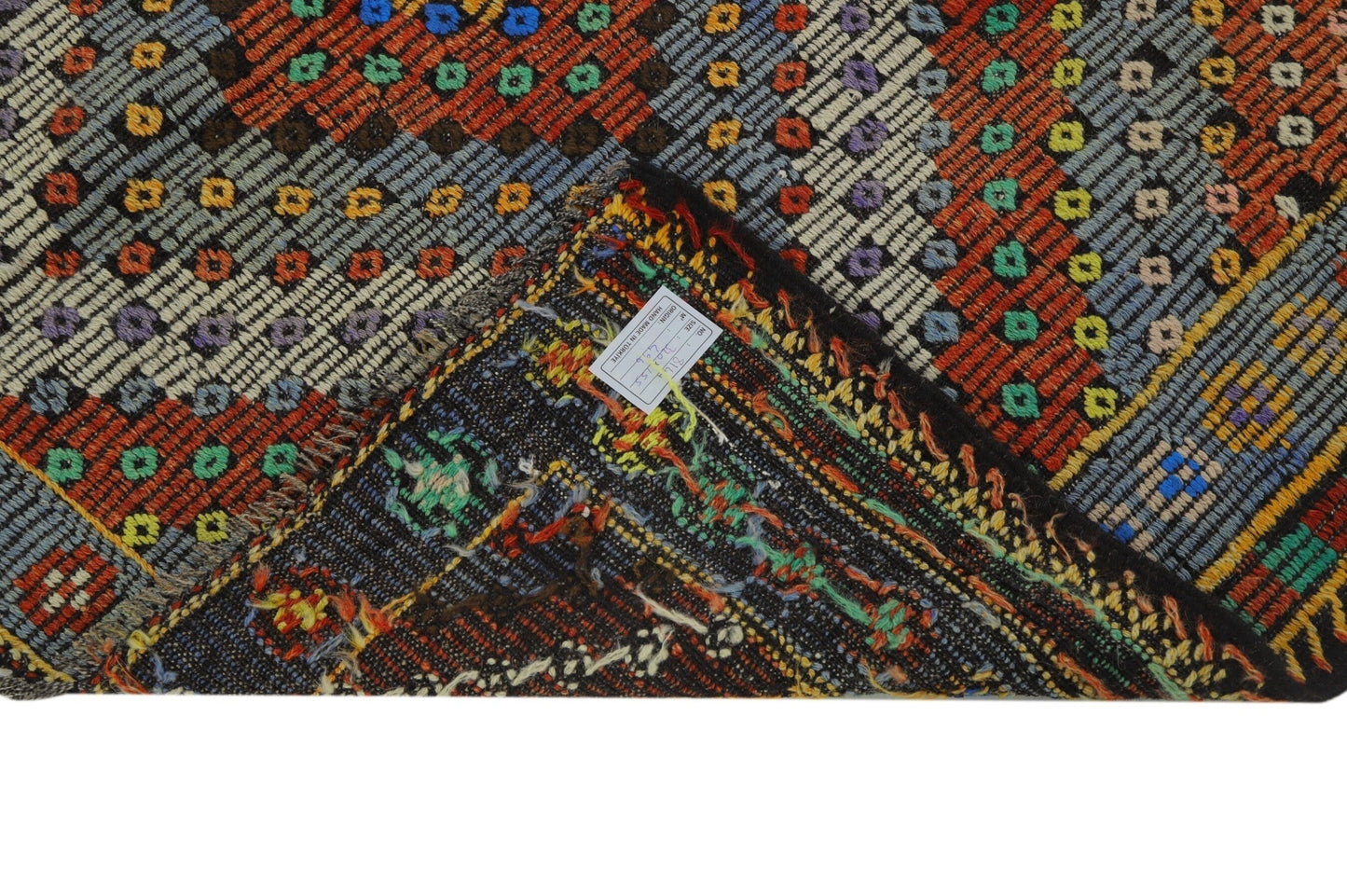 Long Wide Kilim rug,Handmade Decorative Wool Runner Kilim Rug,Entryway One of a kind Vintage Turkish Kilim rug,Anatolia rug,8144