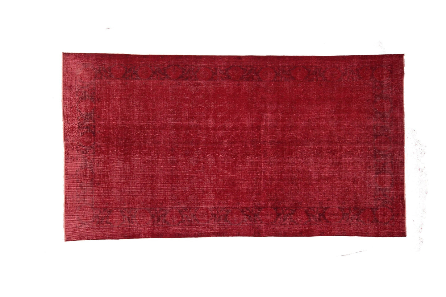 Rug 5x7, Red Vintage Turkish Carpet Rug, Bohemian Rug, Overdyed Rug, Floral Rug, Bedroom Rug, Boho Decor,3337
