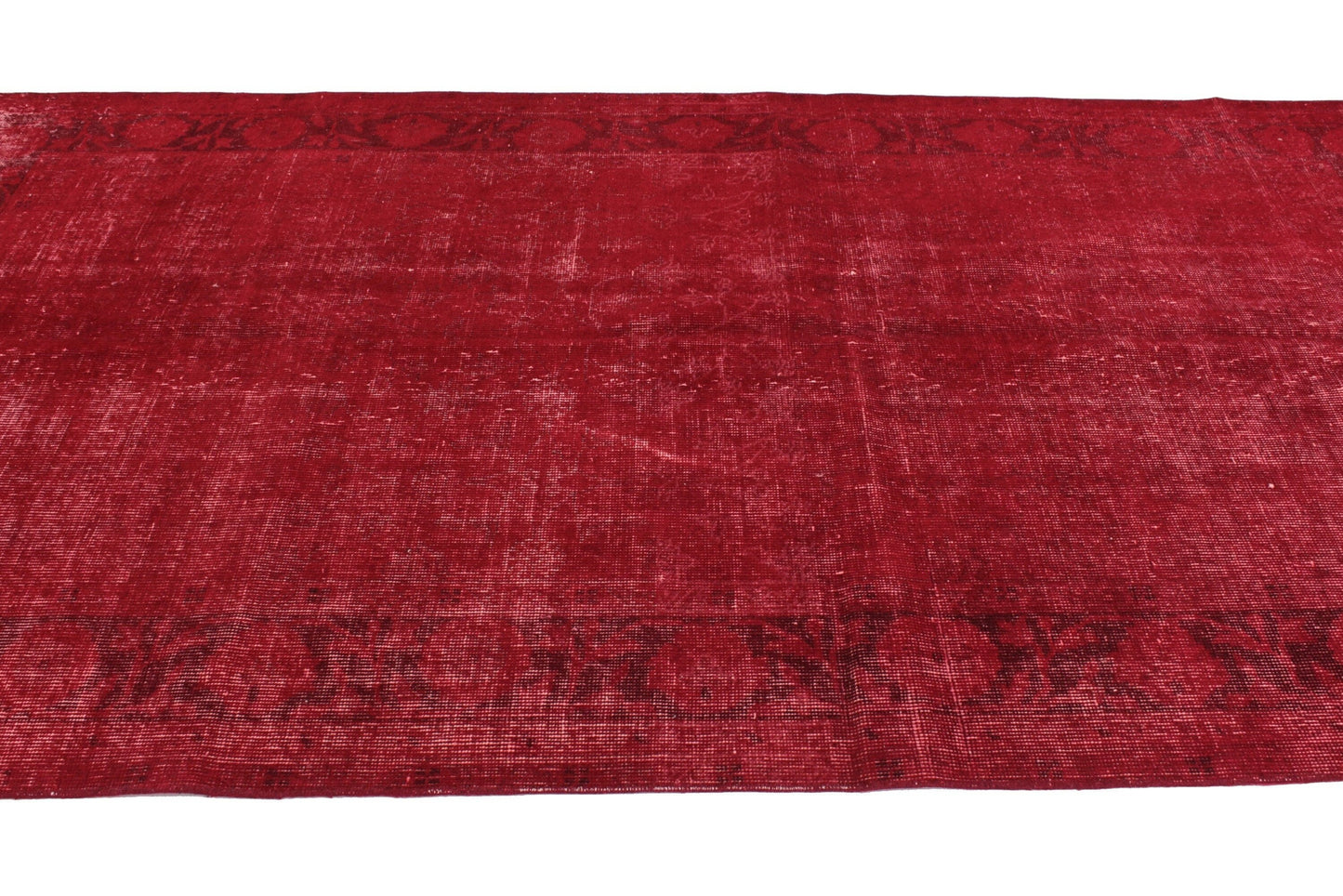Rug 5x7, Red Vintage Turkish Carpet Rug, Bohemian Rug, Overdyed Rug, Floral Rug, Bedroom Rug, Boho Decor,3337
