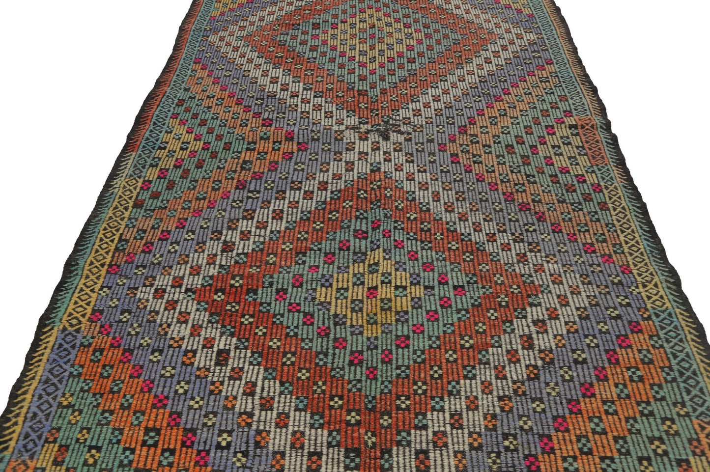 Turkish Kilim rug, Vintage Kilim, Handmade rug, Traditional rug, Office rug, Bedroom rug, Bohemian, Area rug, 6x9 Kilim rug