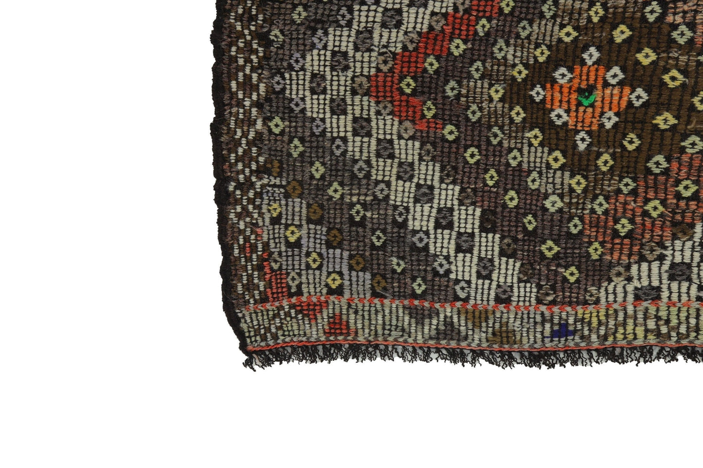 Farmhouse decor Plaid Kilim rug, Area Geometric Floor rug, Turkey rug ,Fine rug, Faded rug ,Muted rug ,Bedroom rug, Kilim rug 6x10 ,8128