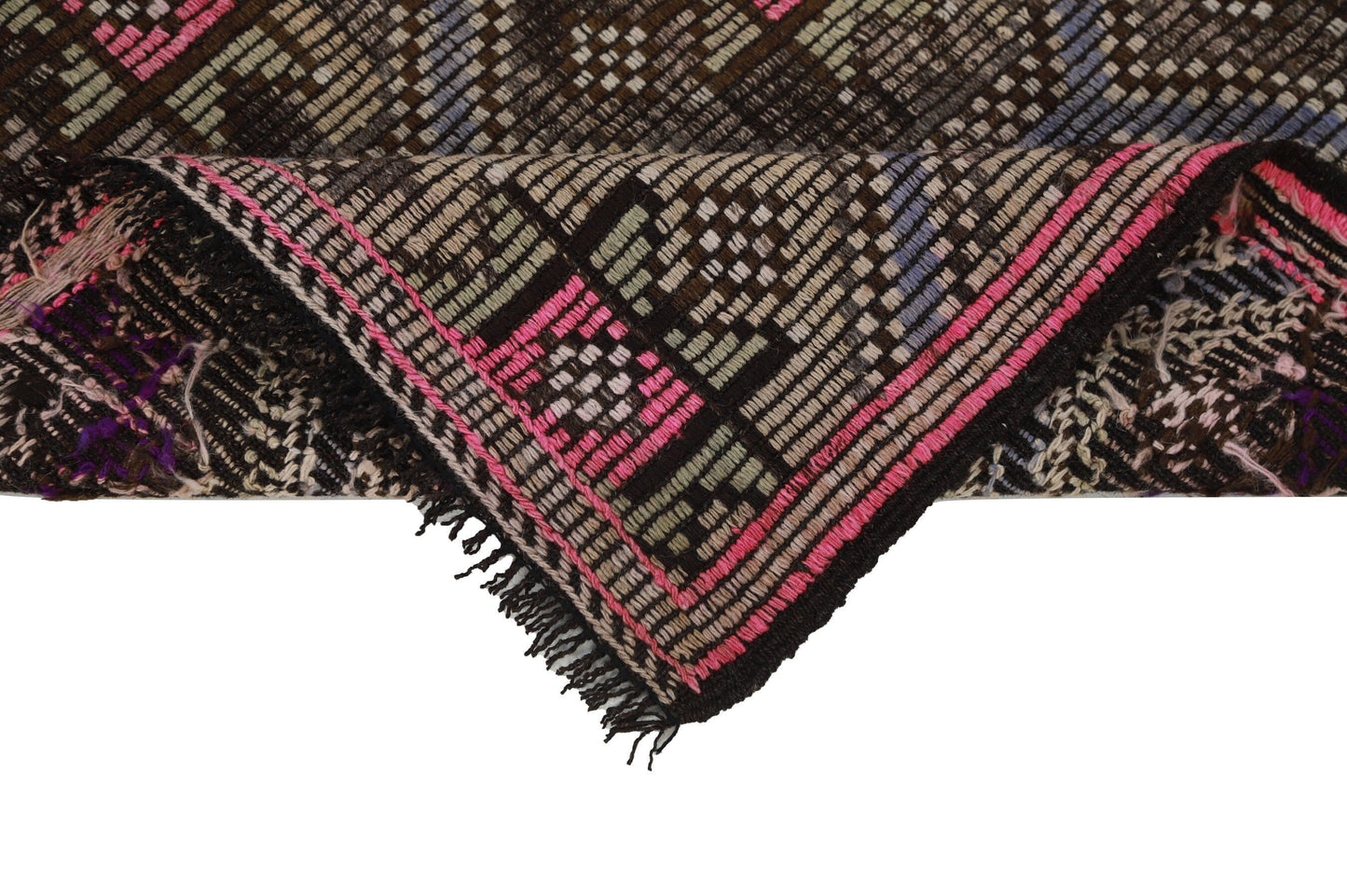 Kilim Rug Unique ,Turkish Vintage Area Kilim Rug 6x10 ,Boho Chic Kilim Rug , Organic Wool Rug ,Floor Handmade Kilim Rug, 8177