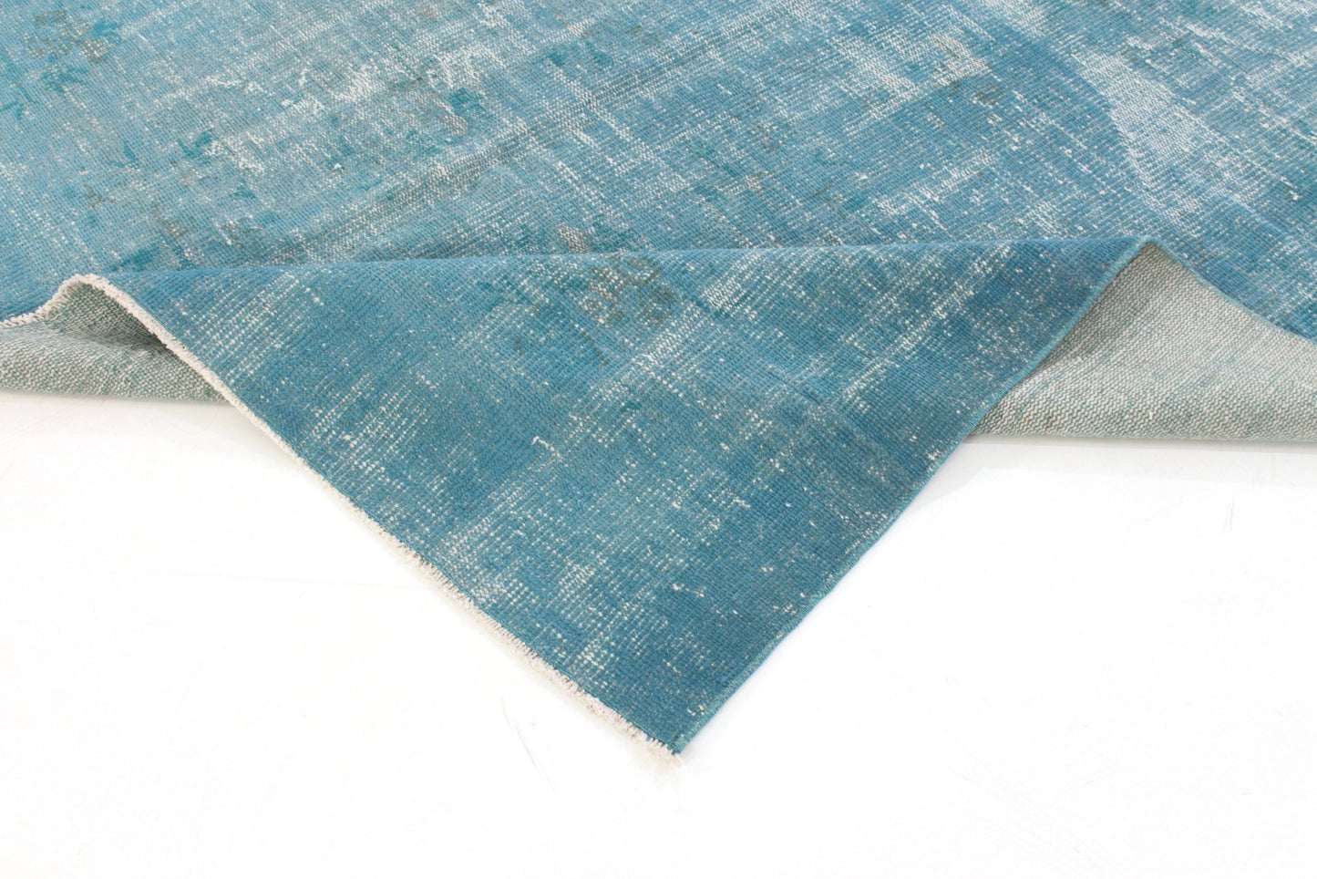 6x8 Turkish Rug Turquois ,Overdyed Vintage Carpet Rug, Vintage Rug, Oushak Rug, Turkish Rug 5x8, Coastal Decor, Living Room, 3329