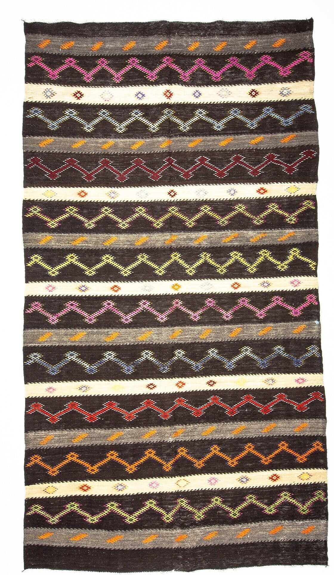 Turkish Kilim Vintage rug, Kilim rug 6x11 , Neutral rug, Unique rug, Ethnic rug, Handmade rug, Embroidery rug, Entryway rug,2029